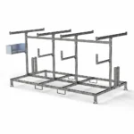 Supporto di trasporto ASC per impalcature, struttura in acciaio zincato, dimensioni 305x165 cm.