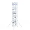ES Trabattello con Corrimano Anticaduta WH. Trabattello ES con corrimano anticaduta, struttura in alluminio con piattaforme multiple e stabilizzatori per sicurezza nei lavori in quota.